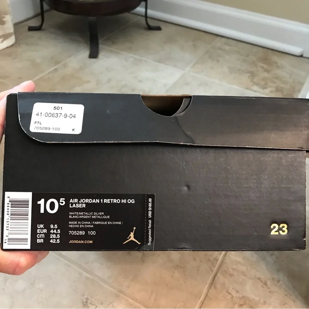 👟Air Jordan 1 Retro 30th Anniversary Laser Sneakers